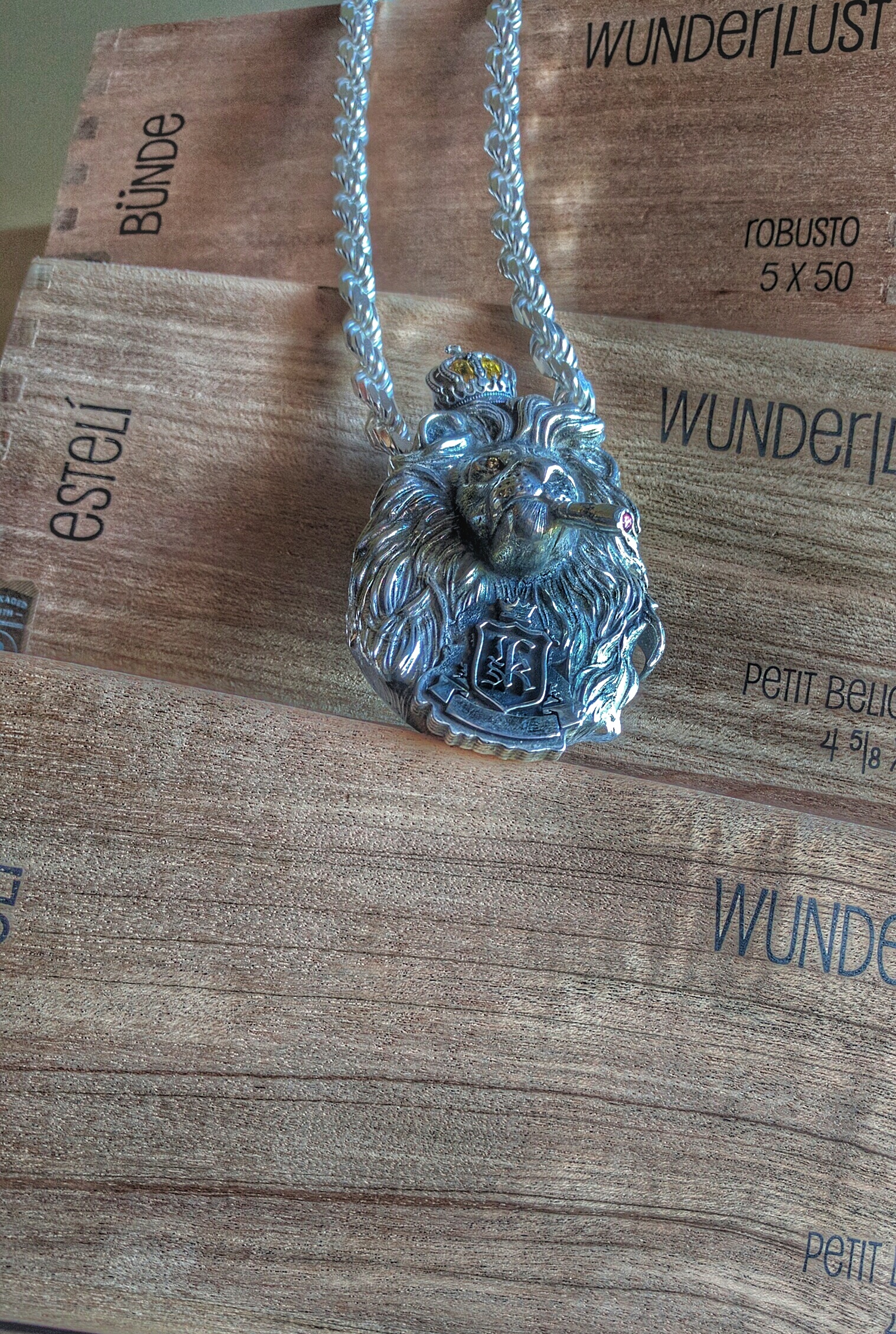 JSK Lion Head Pendant — Jas Sum Kral signature jewelry