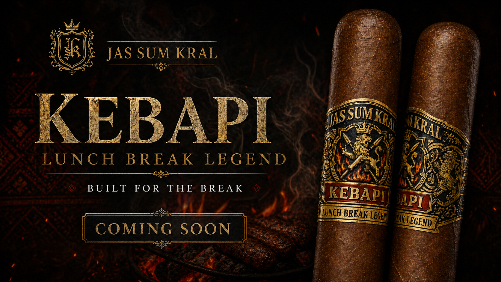 Kebapi (Lunch Break Legend) boutique cigar by Jas Sum Kral - Private Until 2026 Release wrapper